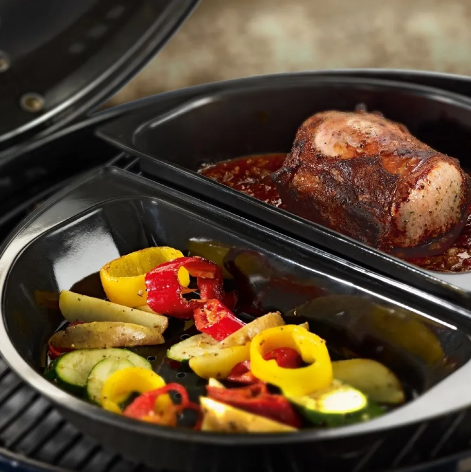 Kookset Outdoorchef Halve Maan Zwart (2-Delig)