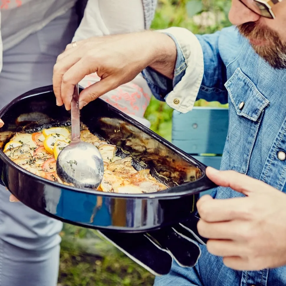 Kookset Outdoorchef Halve Maan Zwart (2-Delig)