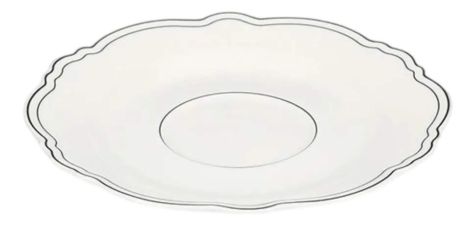 Kop en Schotel Salt & Pepper Odette White / Black 190 ml (Set van 2)