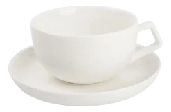 Kop en Schotel Salt & Pepper Studio White 220 ml (Set van 4)
