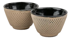 Kopjes Bredemeijer Xilin Gietijzer Camel 100 ml (Set van 2)