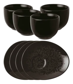 Arthur Krupp Kop & Schotel Porcelain Eclipse Night (4-Delig) New