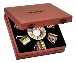 Kop & Schotel Missoni Luxury Gift Box Stripes Jenkins 156 120 ml (Set van 6)