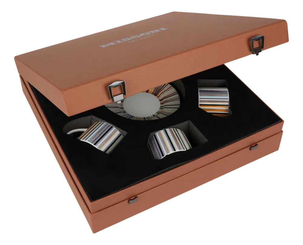 Missoni Kop & Schotel Luxury Gift Box Stripes Jenkins 148 220 ml (Set van 6)
