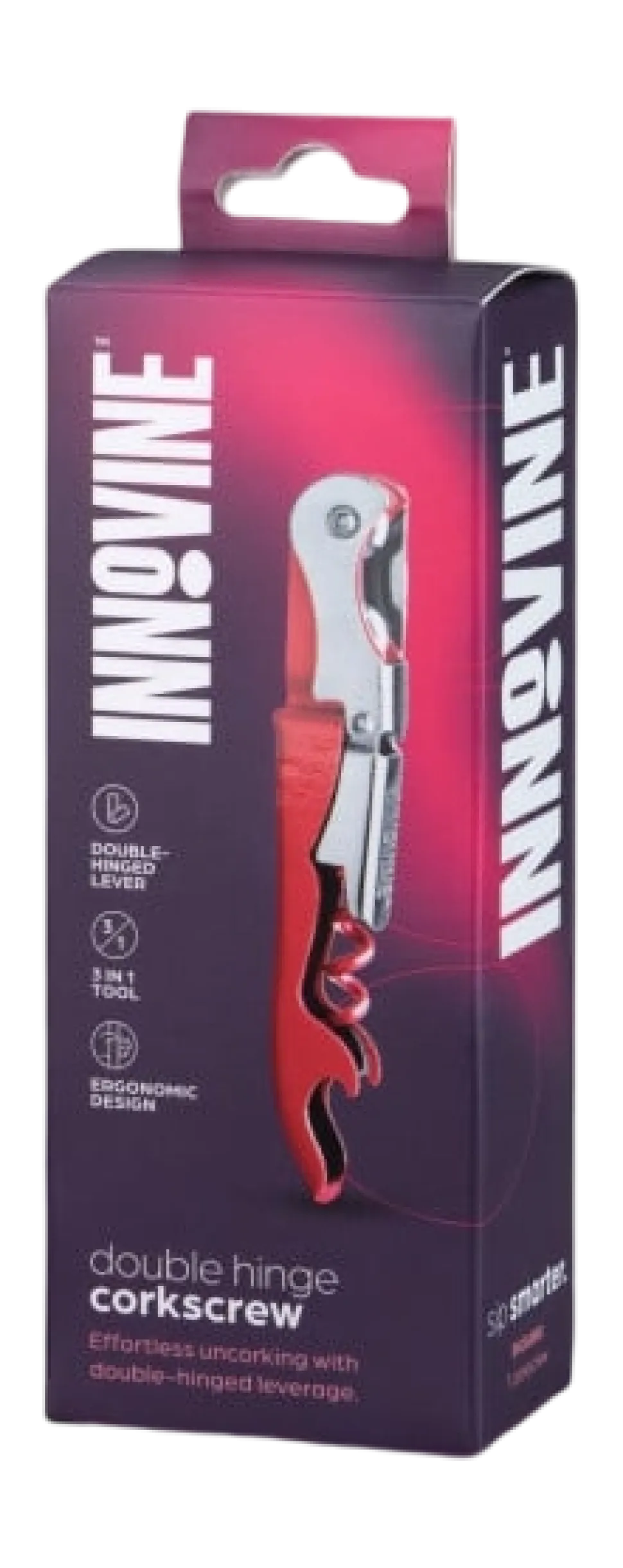 Kurkentrekker Innovine Double Hinge Raspberry