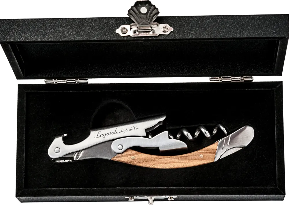 Laguiole Style de Vie Kurkentrekker Luxury Line Olijfhout Discount