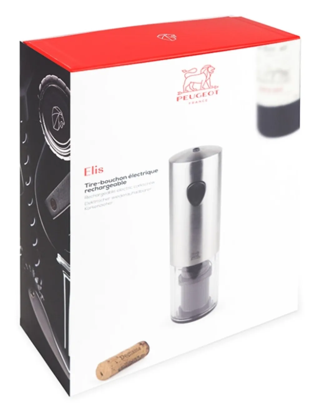 Peugeot Kurkentrekker Elis Elektrisch Inox 20 cm Hot