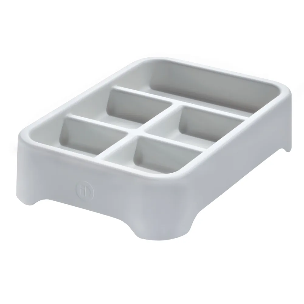 iDesign Lade organizer Eco Tray 5 Vaks Grijs (28,1 x 19,2 x 6,4 cm) Outlet