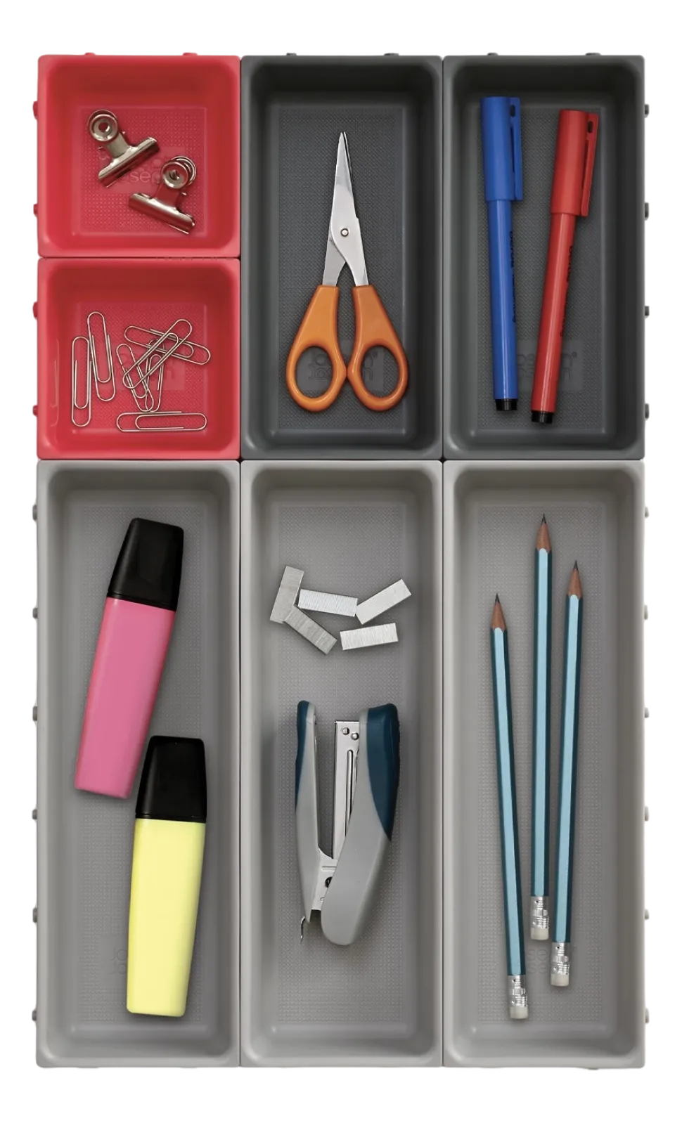 Lade organizer Joseph Joseph Duo Drawer Organiser Set Grijs (7-delig)
