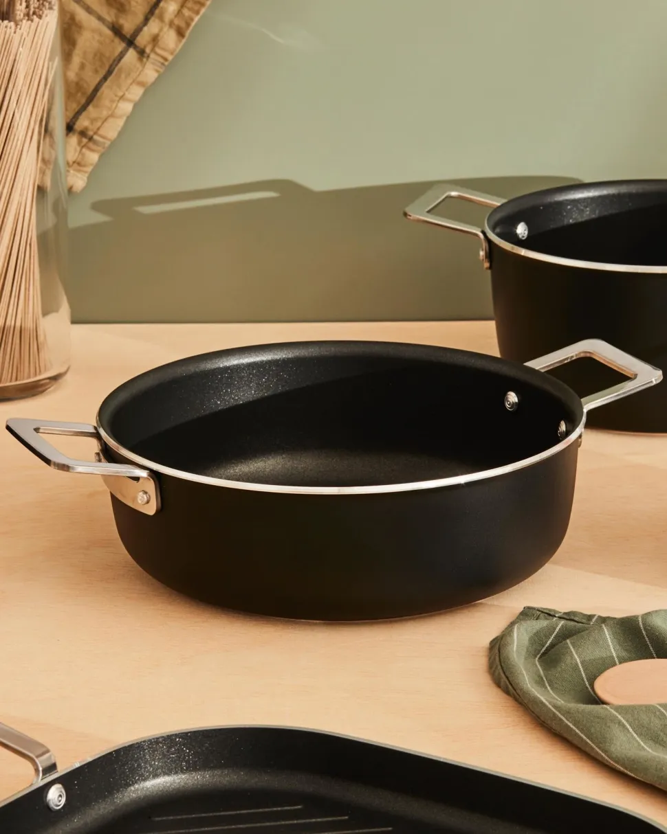 Lage Kookpan Alessi Pots&Pans Black 24 cm
