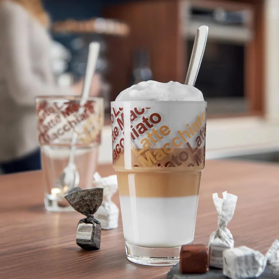 Latte Macchiato Glas Leonardo Solo Bruin 410 ml (Set van 2)