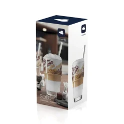 Latte Macchiato Glas Leonardo Solo Bruin 410 ml (Set van 2)