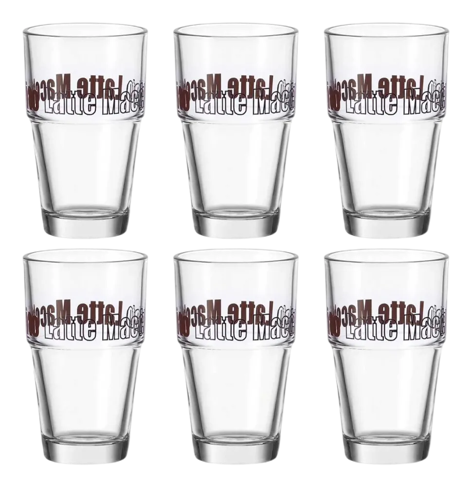 Latte Macchiato Glas Leonardo Solo 410 ml (Set van 6)