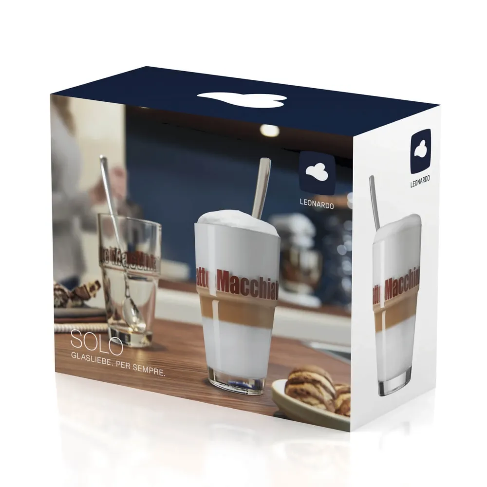 Leonardo Latte Macchiato Glas Solo 410 ml (Set van 2) Discount