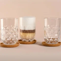 Leonardo Latte Macchiato Glas Gocce 1 390ml (Set van 2) Outlet