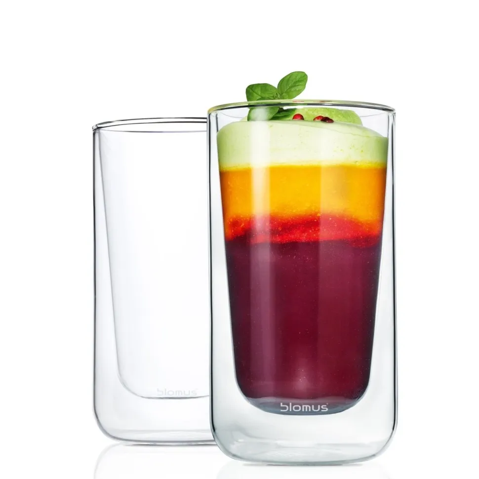 Latte Macchiatoglazen Blomus Nero (2-delig)