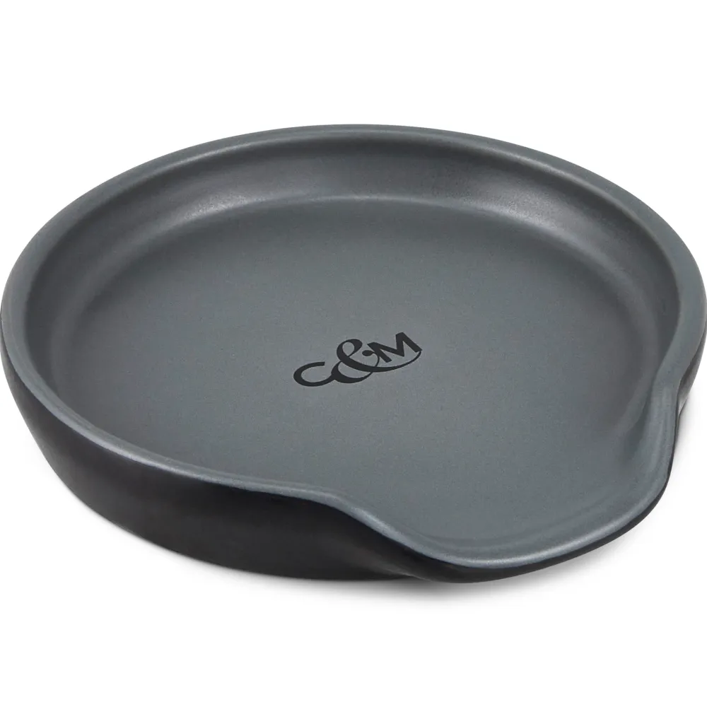 Cole and Mason Lepelhouder Cole & Mason Duxford Ceramic Spoon Rest Black/Grey Online