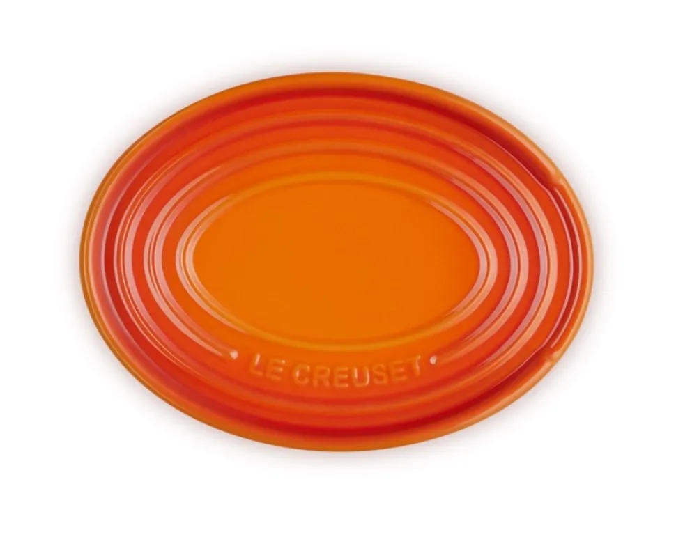 Lepelhouder Le Creuset Ovaal Oranjerood
