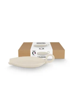 VT Wonen Lepelhouder vtwonen Spoon Holder With Ear Ceramic Offwhite Clearance