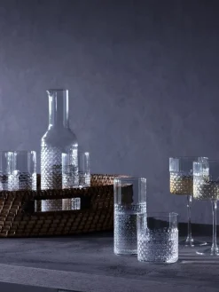 L.S.A. Longdrinkglas Wicker Transparant 400 ml (2-Delig) Hot