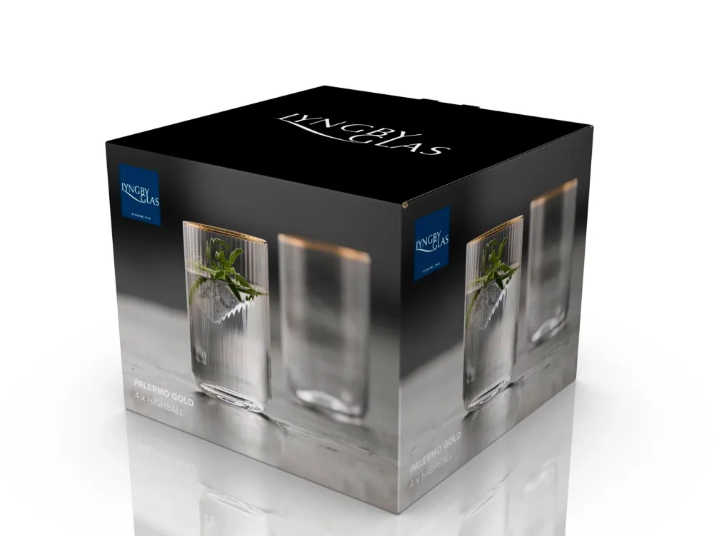 Lyngby Longdrinkglas Palermo Clear 500 ml (Set van 4) Best