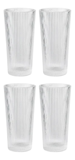 Longdrinkglas Stelton Pilastro Clear 300 ml (Set van 4)