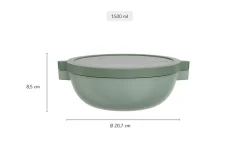 Lunchbowl Mepal Basic Bento Vita Nordic Black 1500 ml