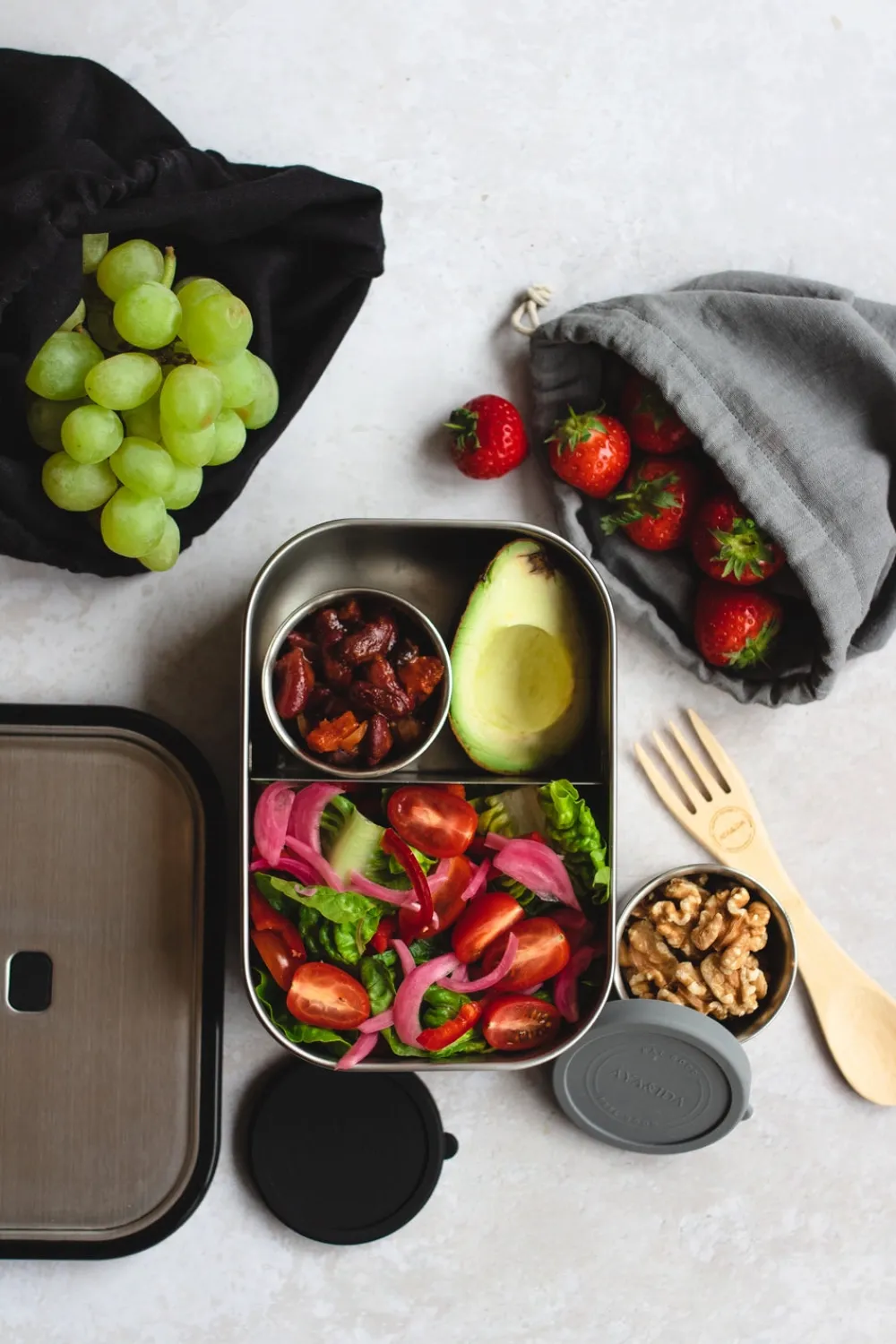 AYA&IDA Lunchbox Dark Grey 1L Online