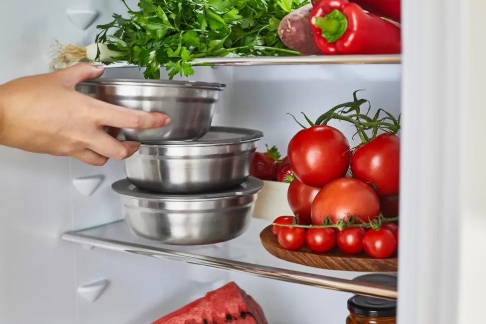 Lunchbox Black+Blum Meal Prep Food Bowl Small Grijs/Rood