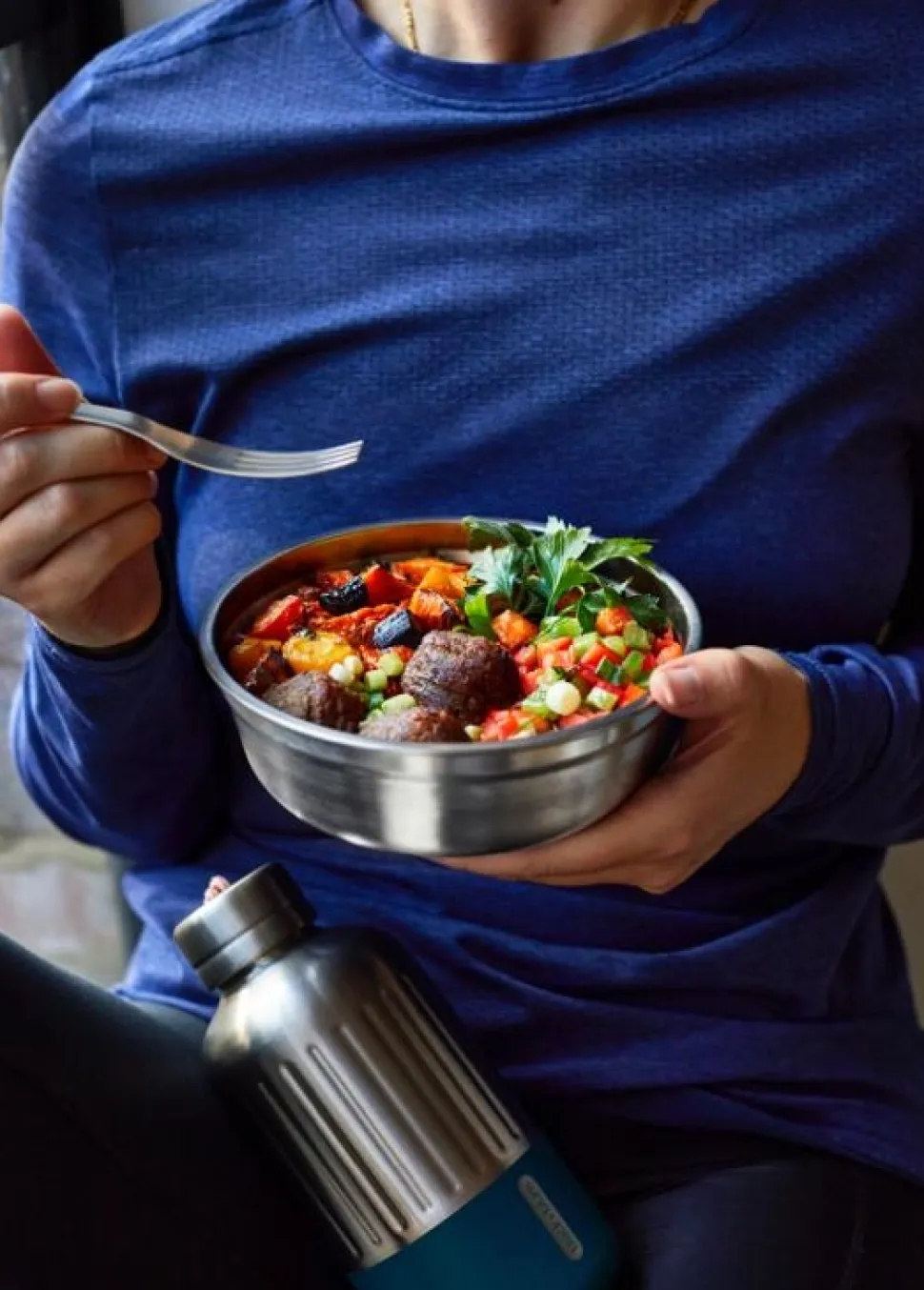 Lunchbox Black+Blum Meal Prep Food Bowl Small Grijs/Rood