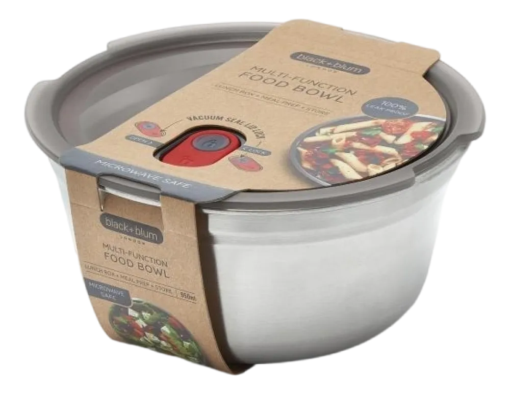Black+Blum Lunchbox Meal Prep Food Bowl Large Grijs Outlet
