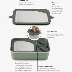 Lunchbox Klean Kanteen Half Snack Box 82ml Brushed Stainless