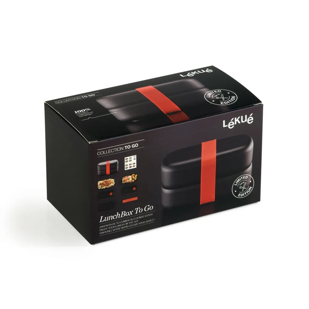 Lekue Lunchbox Lékué Lunchbox To Go Limited Edition 1 L Black