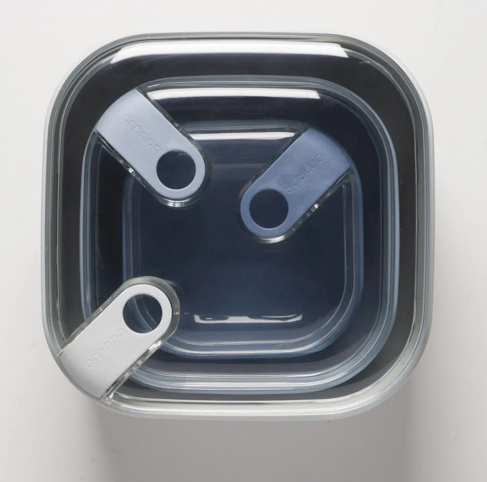 Lunchbox Omada Pull Box Vierkant Sky (3-Delig)