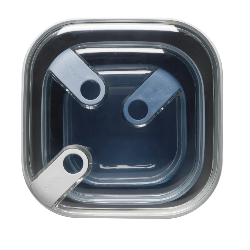 Lunchbox Omada Pull Box Vierkant Sky (3-Delig)