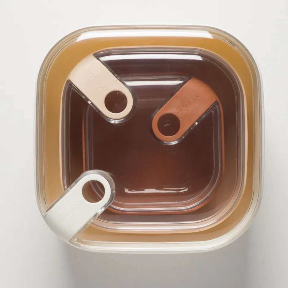 Lunchbox Omada Pull Box Vierkant Sky (3-Delig)
