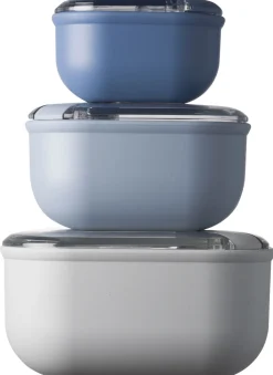 Lunchbox Omada Pull Box Vierkant Sky (3-Delig)