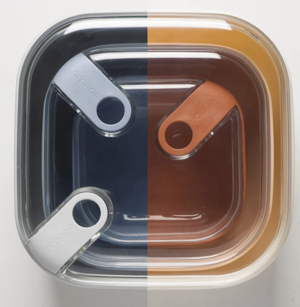 Lunchbox Omada Pull Box Vierkant Sky (3-Delig)