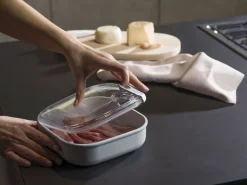 Lunchbox Omada Pull Box Vierkant Laag Roze 1L