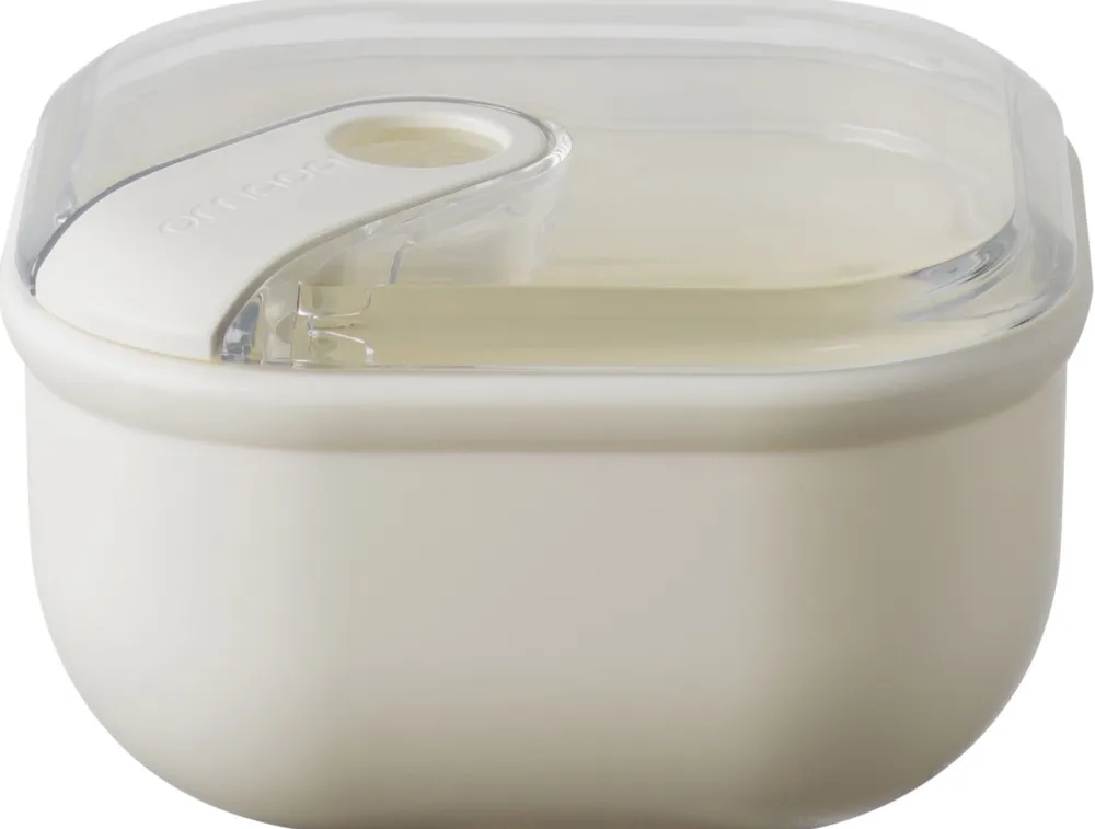Omada Lunchbox Pull Box Vierkant Beige 425 ml