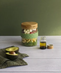 Pebbly Lunchbox Hout 700 ml en 50 ml Best