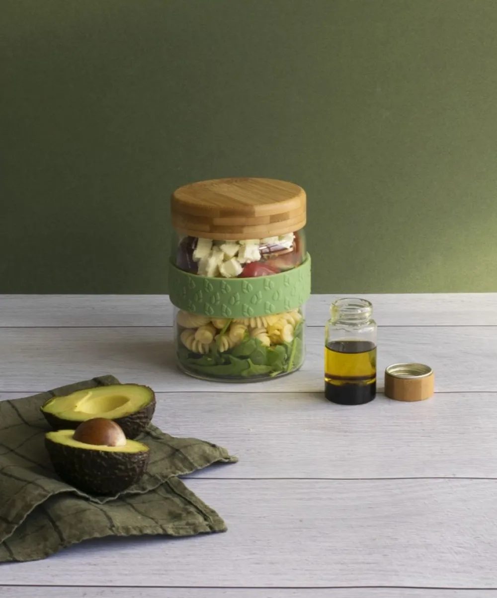 Pebbly Lunchbox Hout 700 ml en 50 ml Best