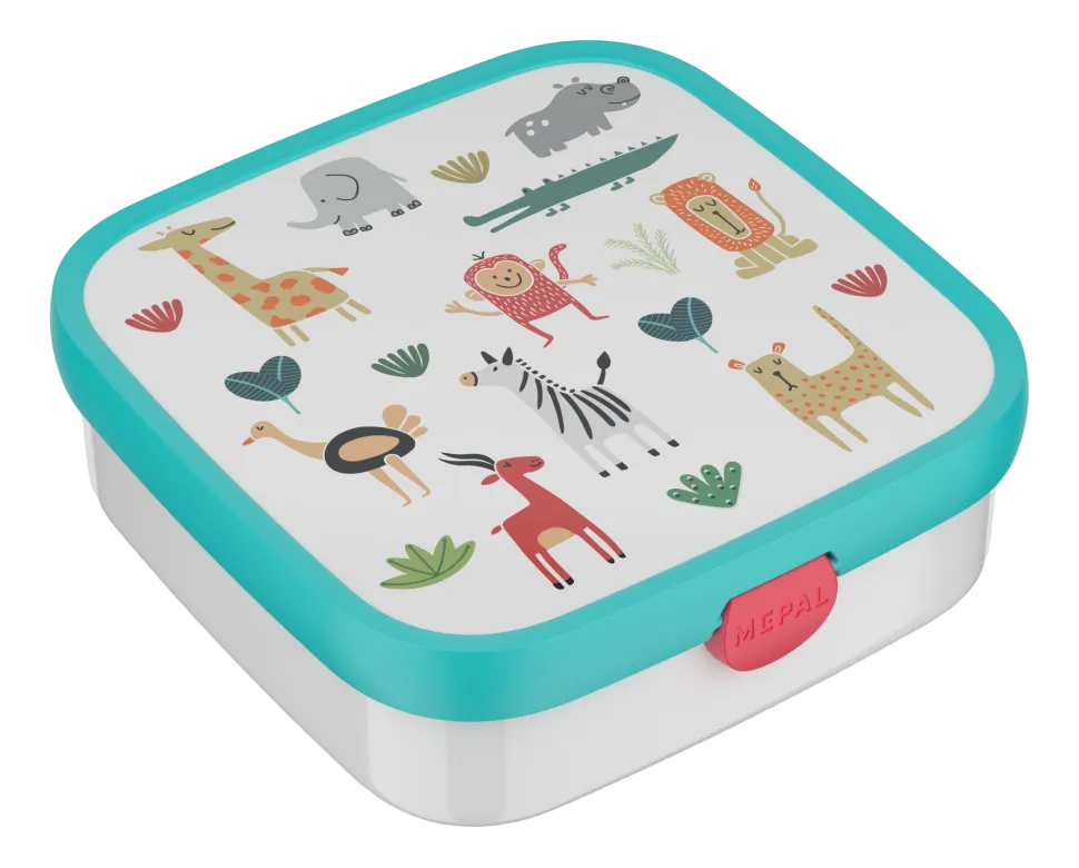 Lunchbox voor Kinderen Mepal Bento Campus Groot Animal Friends 1300 ml