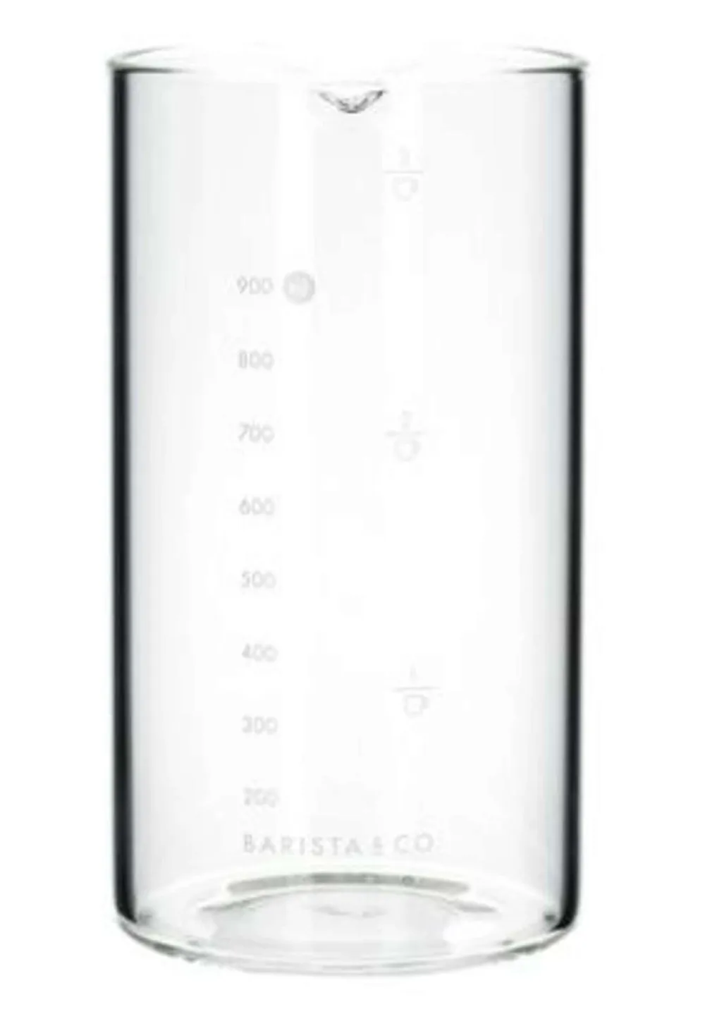 Barista & Co Maatbeker Corral Glas 900 ml Transparant Hot