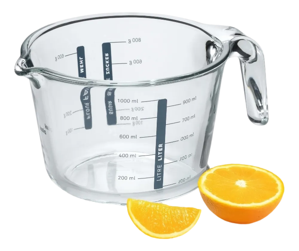 Kela Maatbeker Malea Transparant 1 L Hot