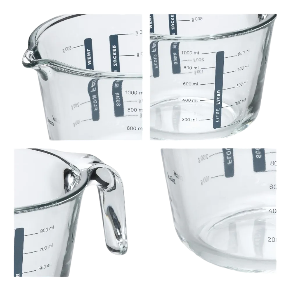 Kela Maatbeker Malea Transparant 1 L Hot