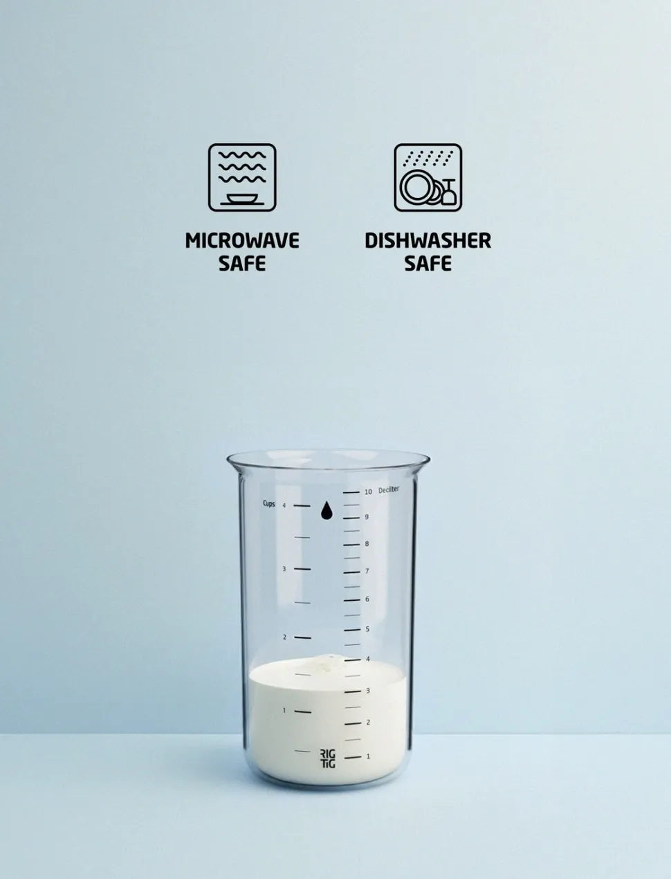Maatbeker Rig-Tig Mix-It Clear 1 L