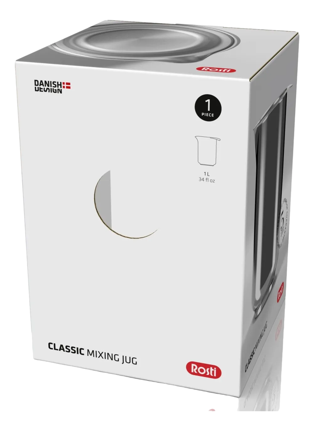 Rosti Maatbeker Mixing Jug 1L Steel Outlet