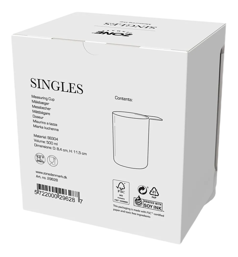 Maatbeker Zone Denmark Singles Metal 500 ml