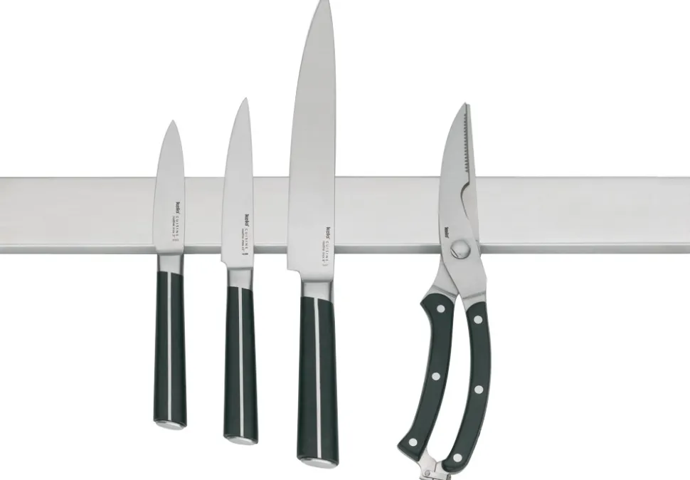 Magnetische Messenhouder Kela Plan Zilver 36 x 5 x 1,5 cm
